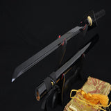 Handmade Laminated Full-Black Ninjato