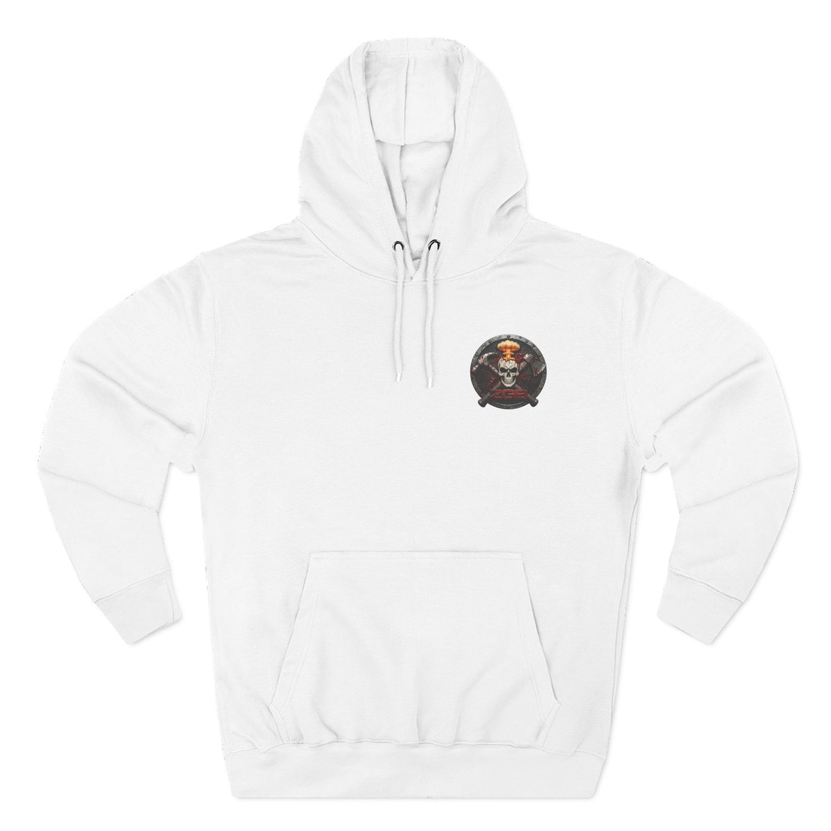 Zombie Go Boom Hoodie, Printed ZGB Logo Fleece Hoodie, Horror Fan Sweatshirt, Zombie Merch Gift