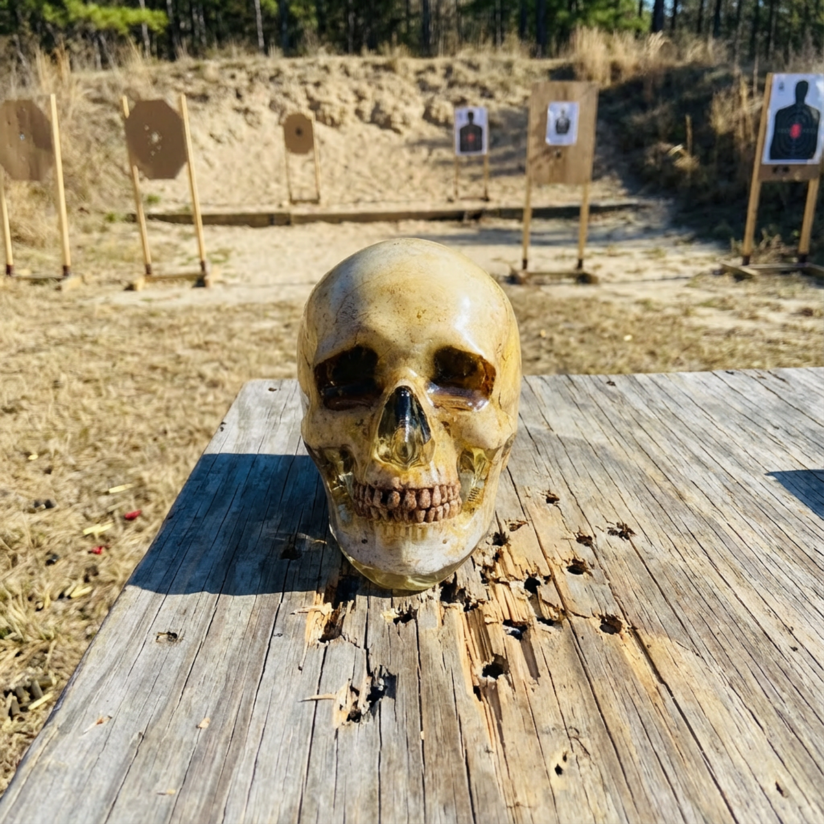 Ballistic Gel Zombie Head (Clear)