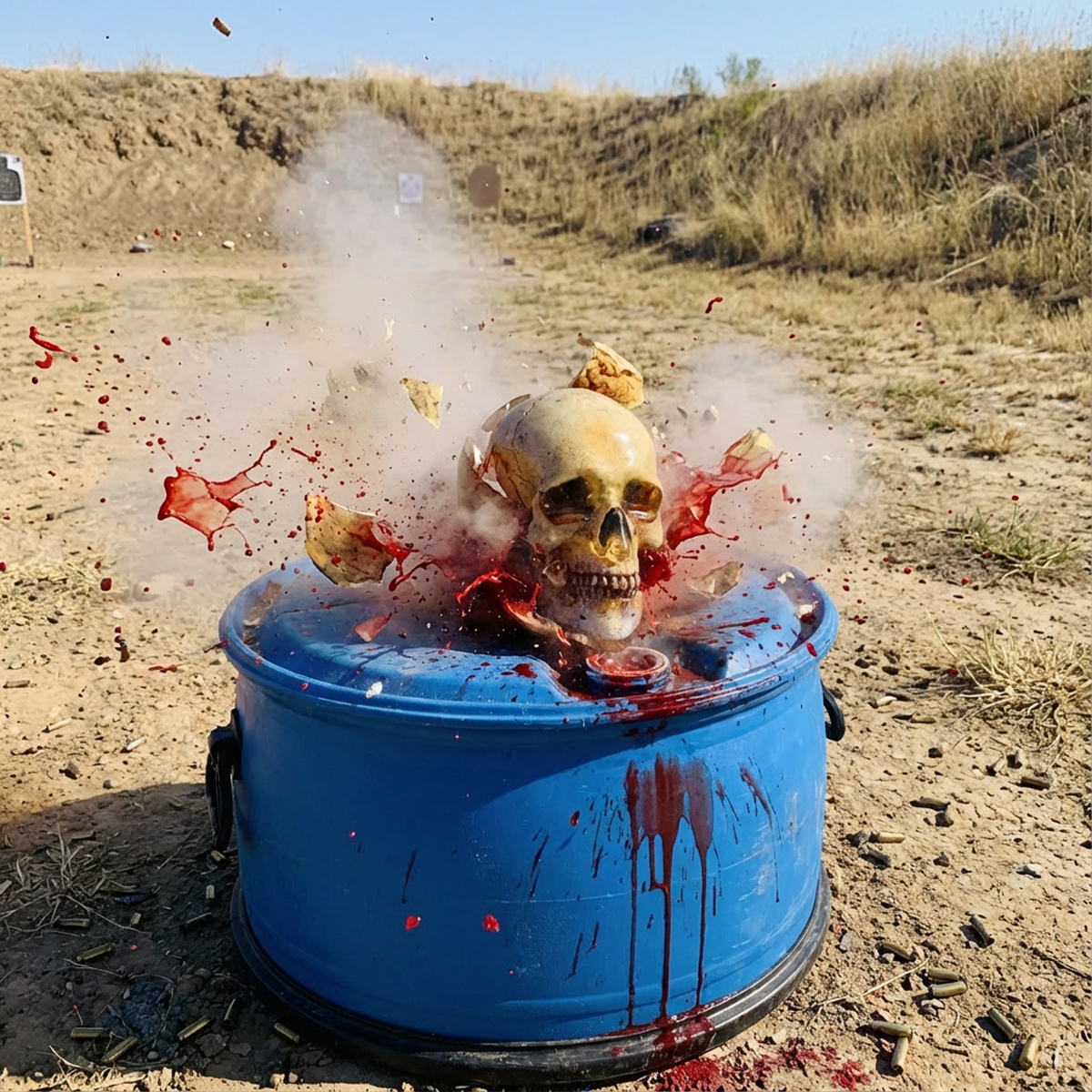 Ballistic Gel Zombie Head (Clear)