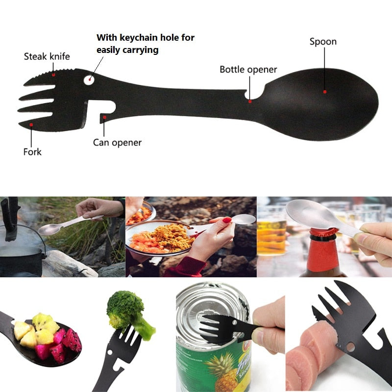 Stainless Steel Multi Tool Spork - Be the Life of the Picnic