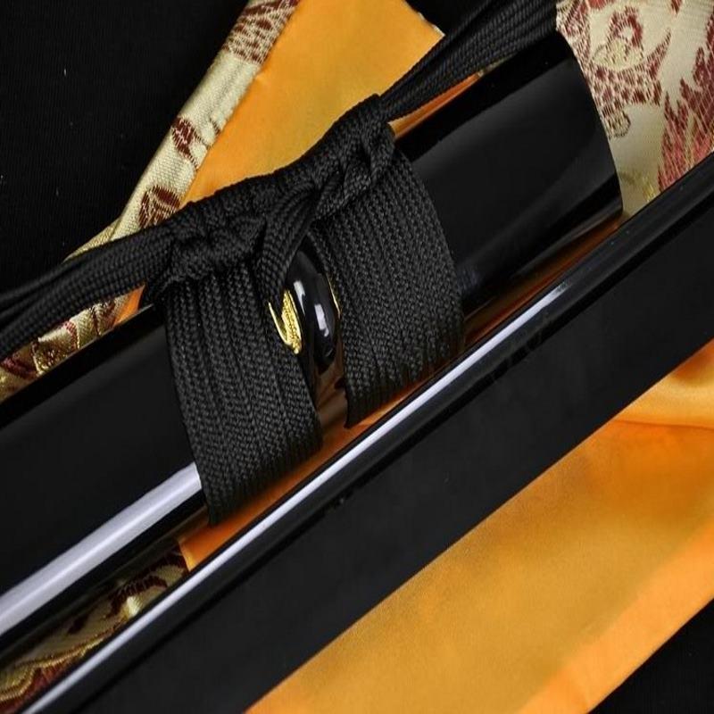 Handmade Laminated Full-Black Ninjato