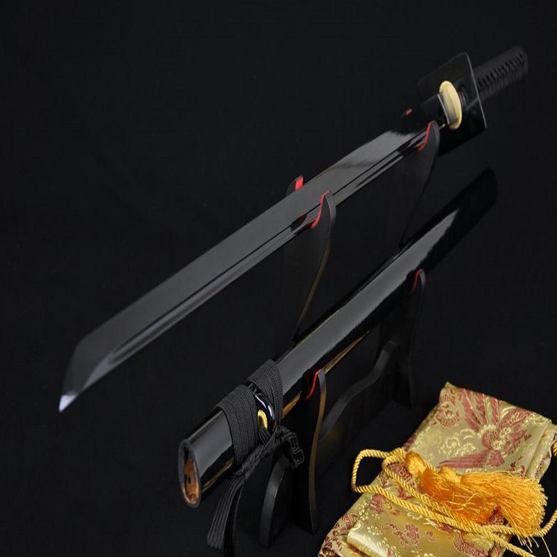 Handmade Laminated Full-Black Ninjato